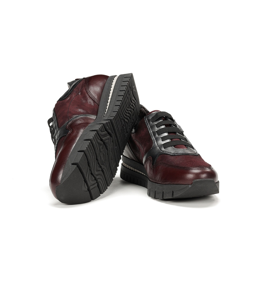 Pantufas de couro Fluchos Meryl F1623 Borgonha