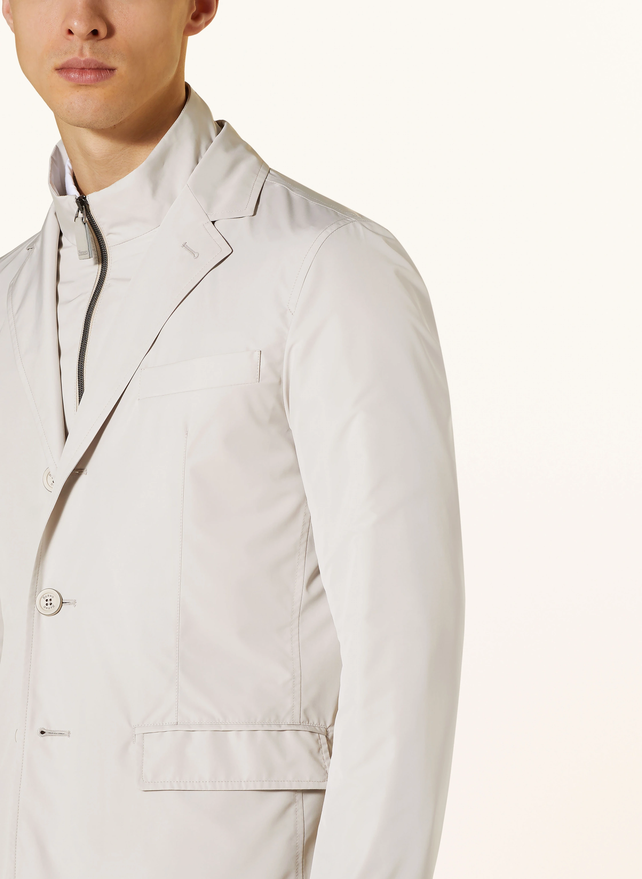 HERNO Jacke mit abnehmbarer Blende
