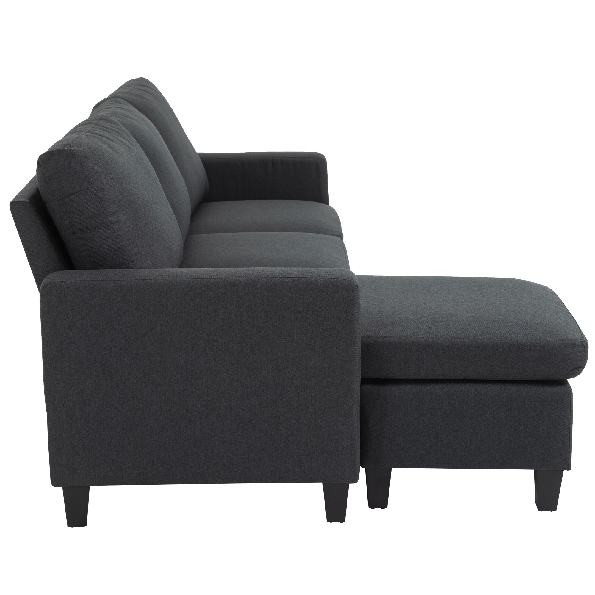 HOMCOM 3-Sitzer-Sofa mit zwei Liegesesseln und einer Chaiselounge 197 x 139 x 91 cm (BxTxH)