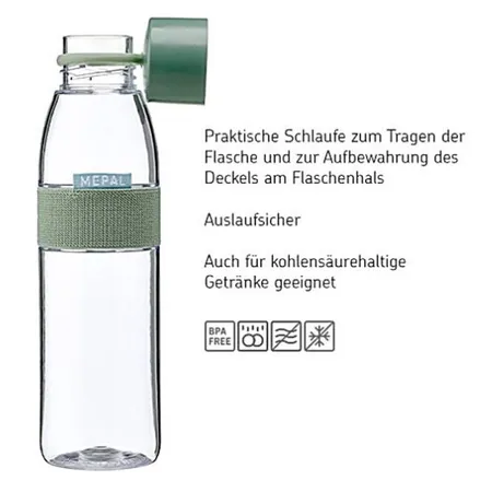 Mepal Trinkflasche Ellipse 700 ml - Nordic sage