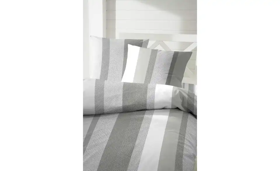Bettwäsche-Set Grau 200 cm 135 cm