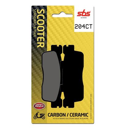 Plaquettes de freins SBS 204CT Organique Arrière