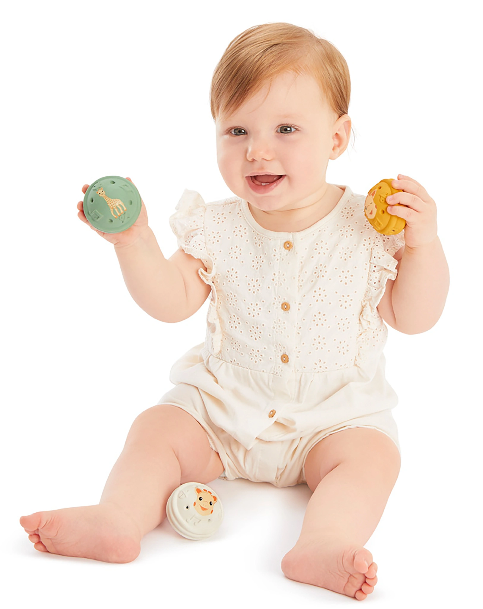 Greifling SOPHIE LA GIRAFE® 5 SINNE - KLANGBÄLLE 3er-Set