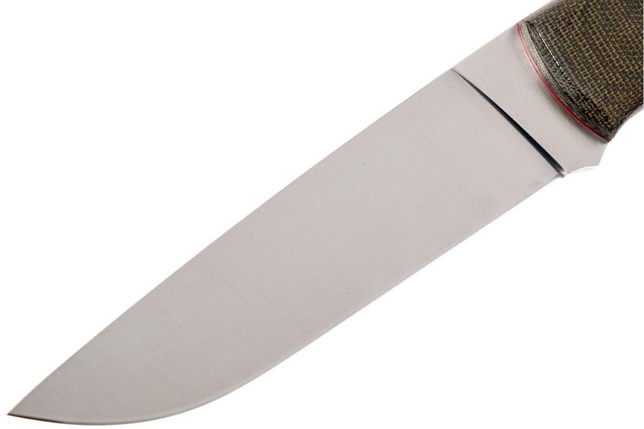 Brisa Trapper 115 Green Canvas Micarta Elmax Flat 2066 bushcraftmes