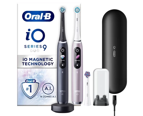 Oral-B iO9 Duo Pack Black/Rose Quartz