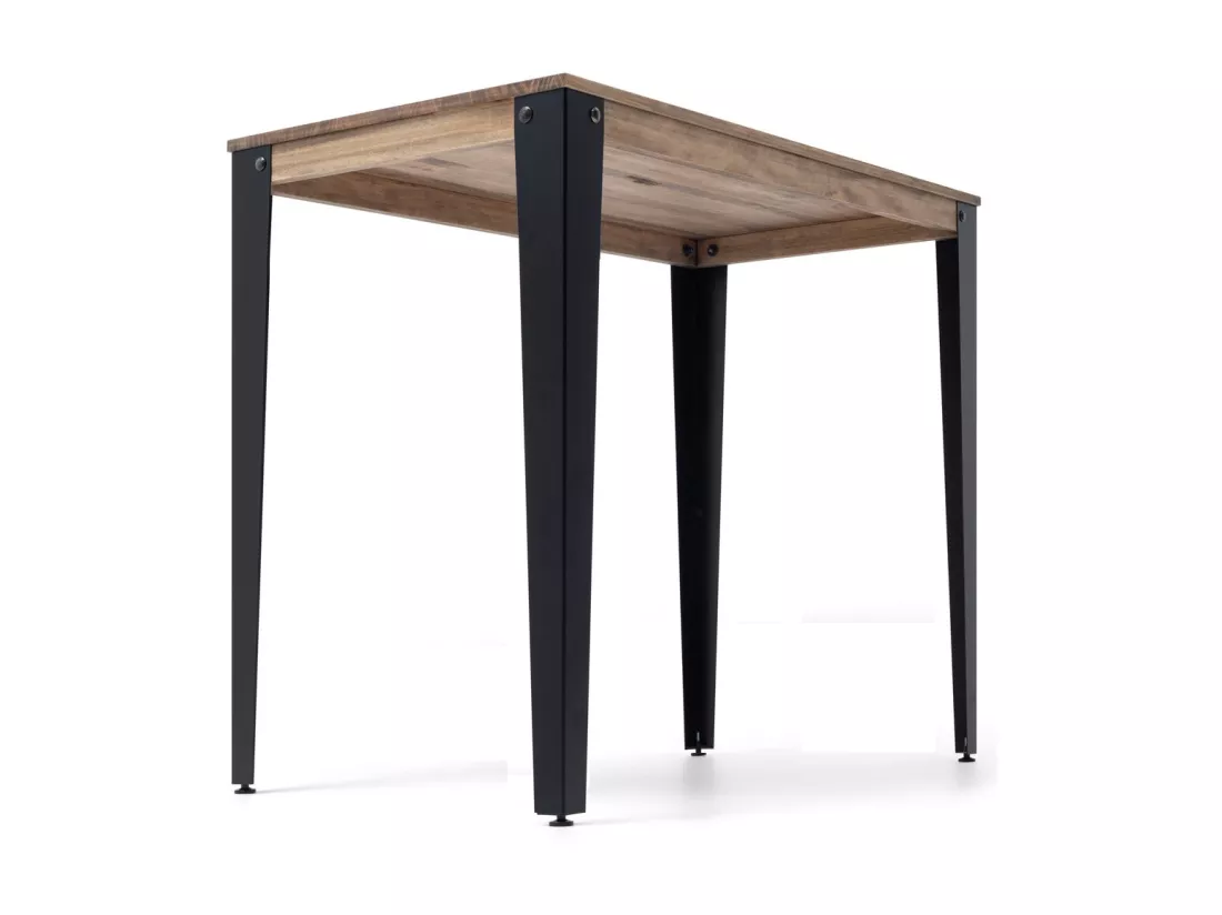 Table Mange debout Lunds 80X140x110cm Noir-Vieilli. Box Furniture