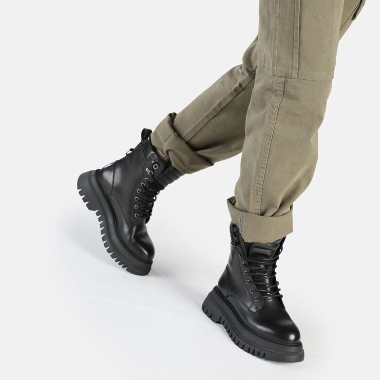 Shade Laceup HI Warm Bottines, noir