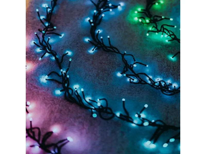 Twinkly Cluster 400 LED'er flerfarvet RGB - 6 meter/400 lys