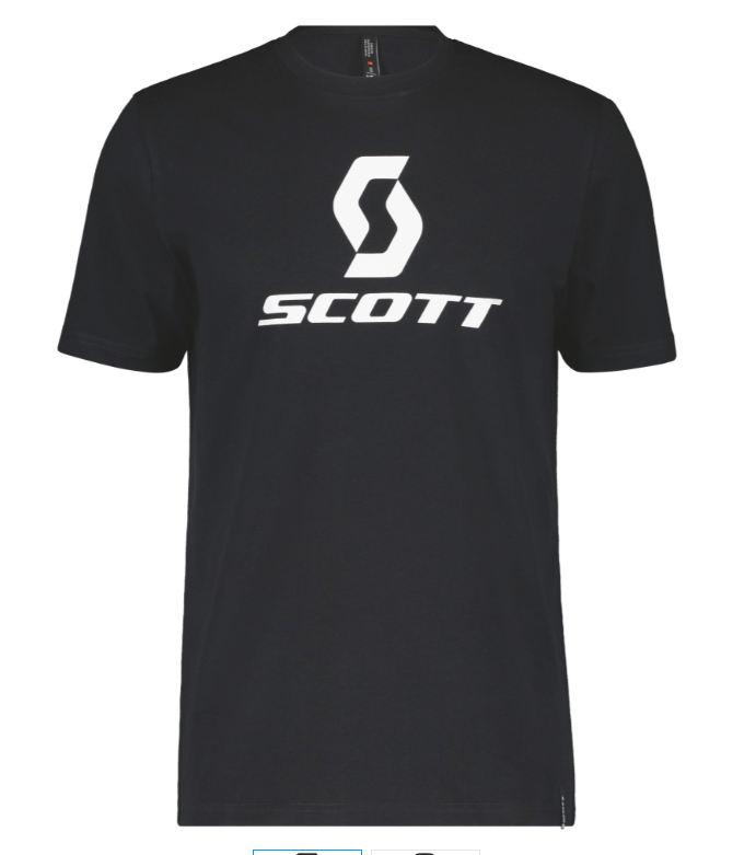 SCOTT Icon SS T-shirt, Sort