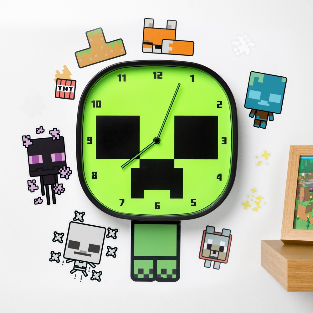 Minecraft Creeper Leuchtuhr