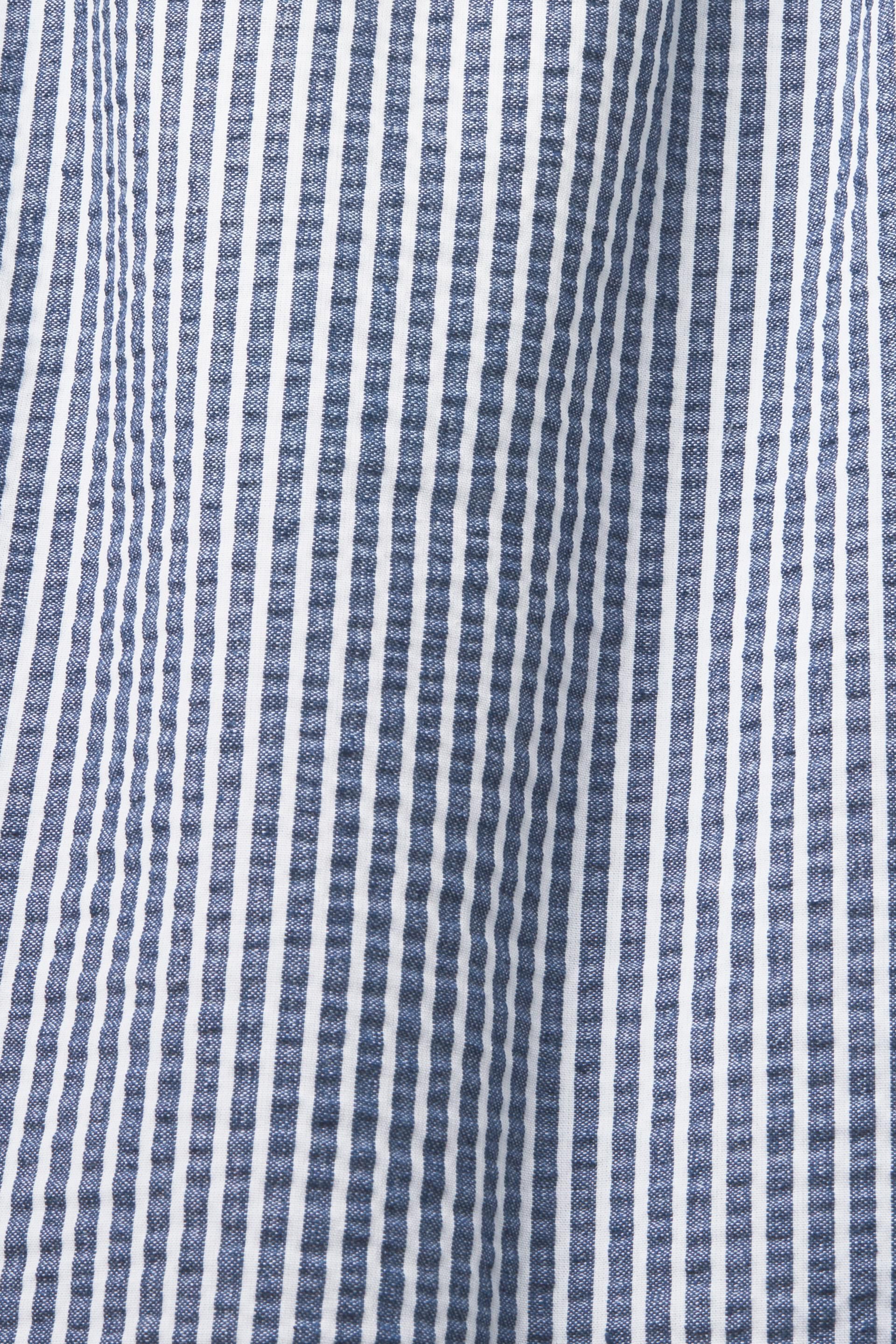 Short de bain texturé animé de rayures