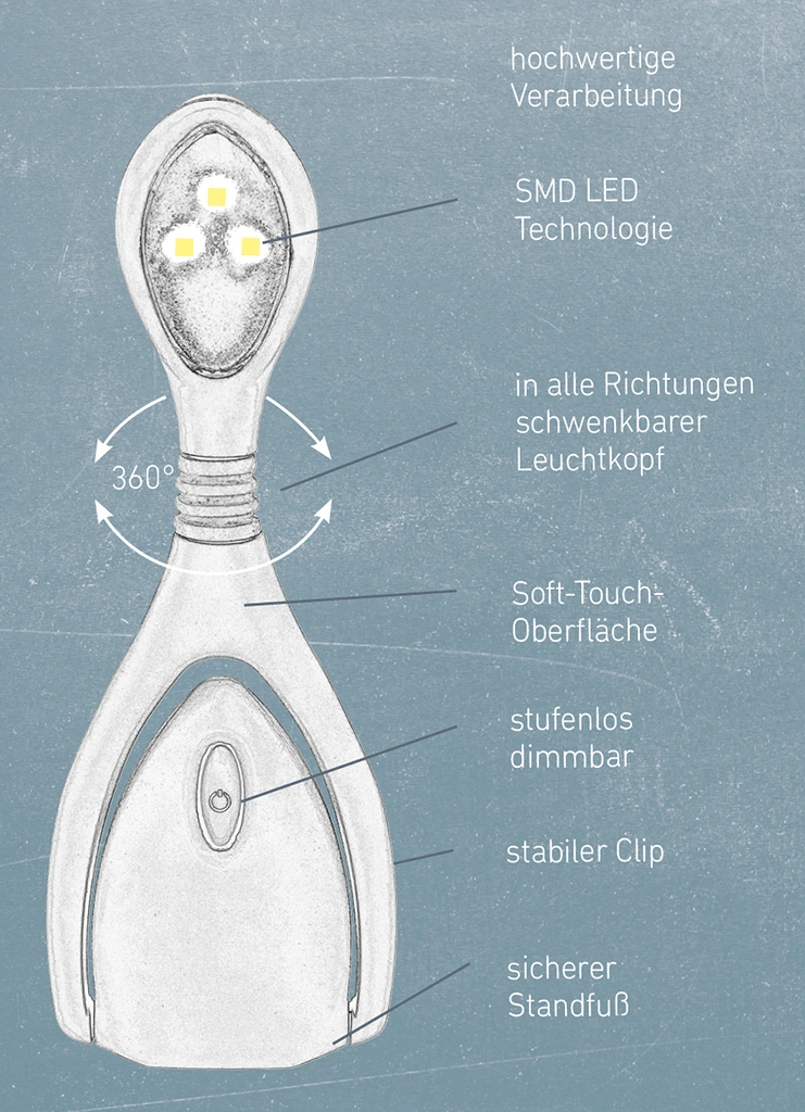 libri_x Leselicht Lumi Plus Nachtblau