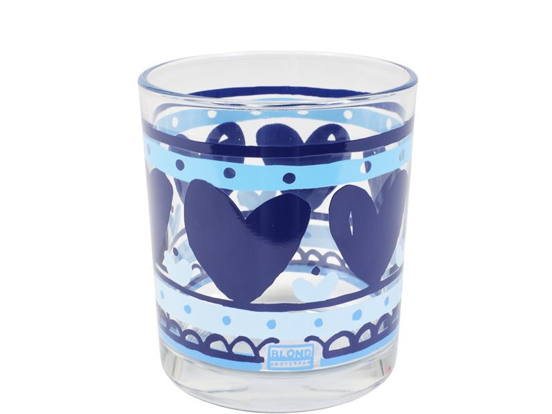 Sapglas 0,2l Delfts Blond Blauwe Hartjes