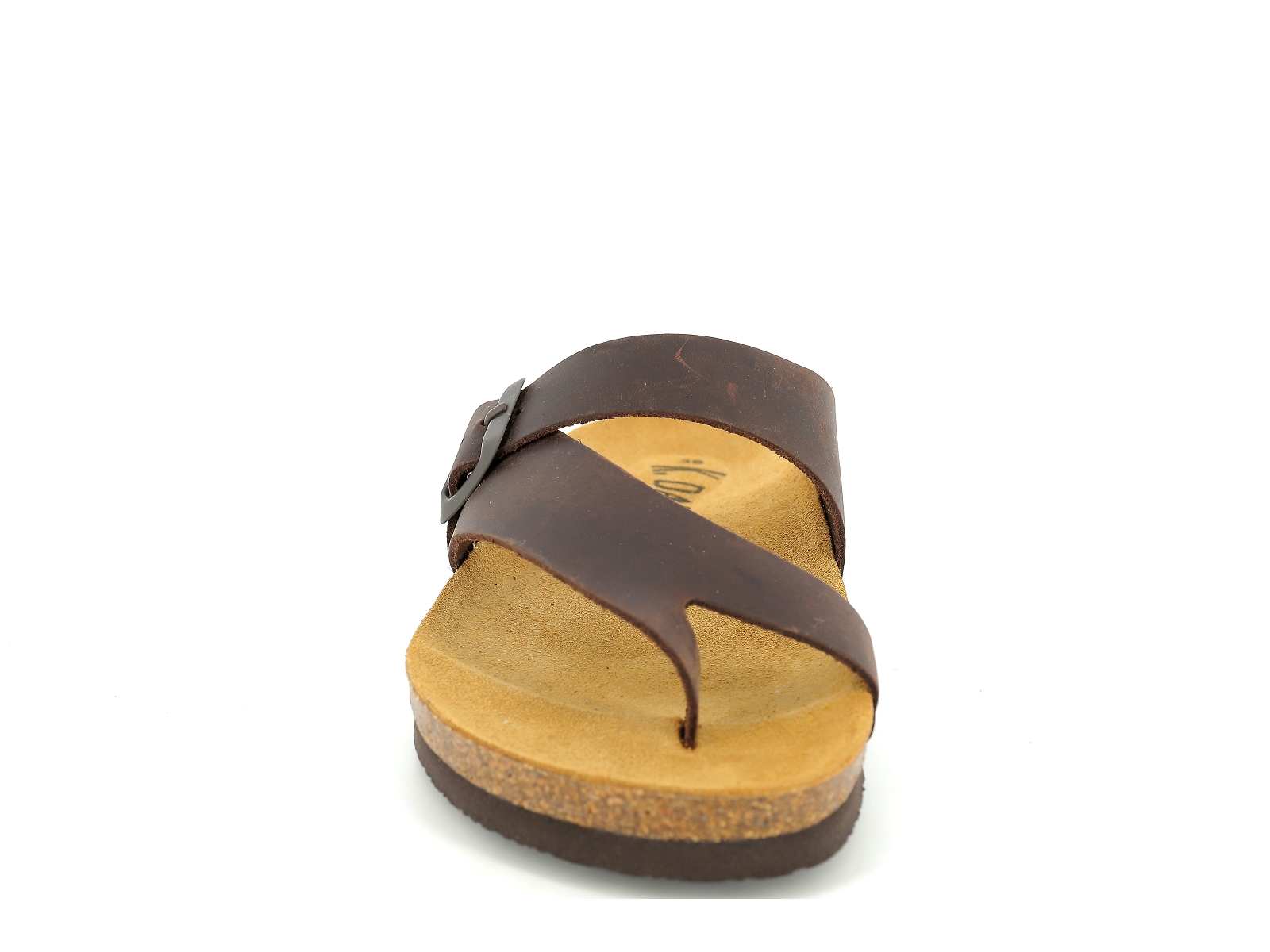 K. daques-PONTOS Cuir Marron Fonce