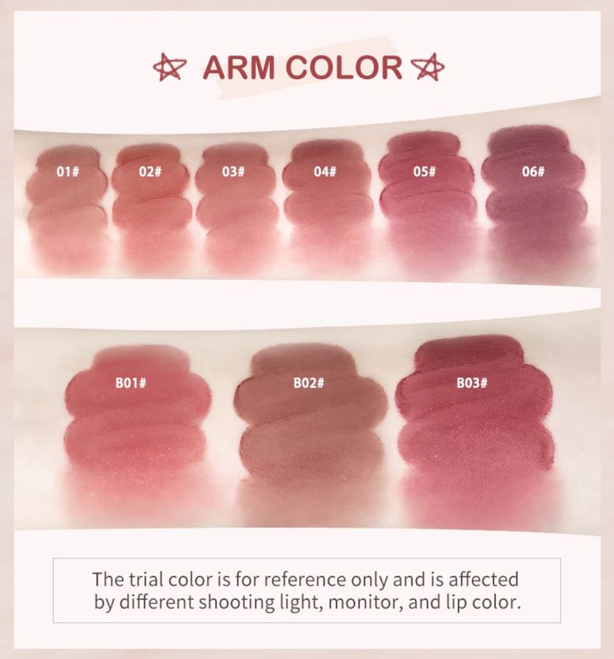 FLORTTE - Glitter Lip Cream - 3 kleuren (B01-3)