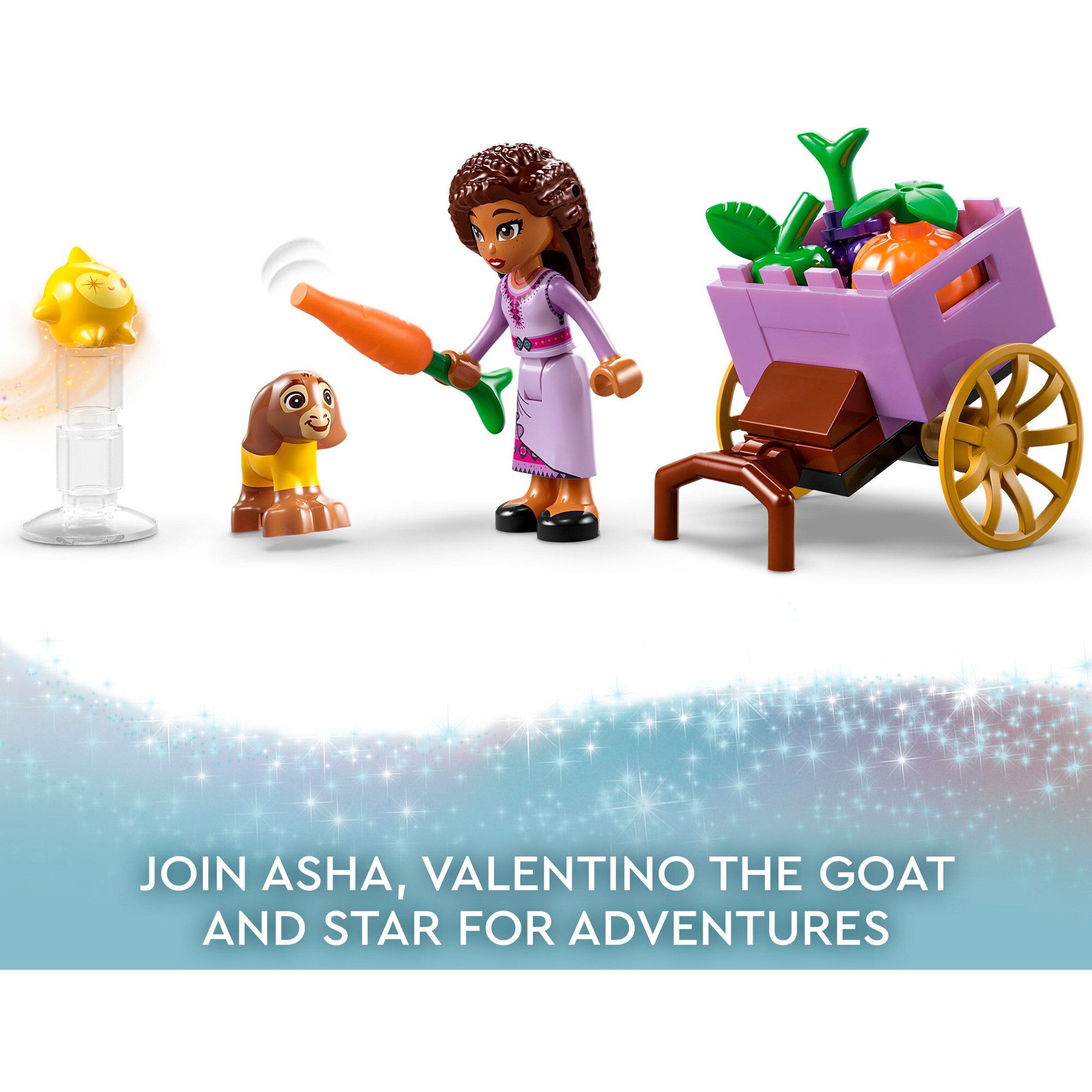 LEGO Konstruktionsspielzeug Disney Wish Asha in der Stadt Rosas
