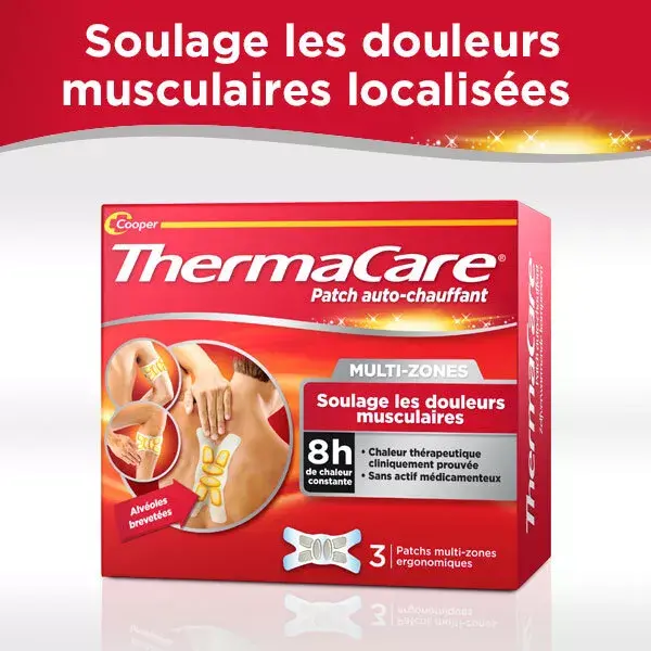 Thermacare Patch Auto-Chauffant Zones Ciblées 3 unités
