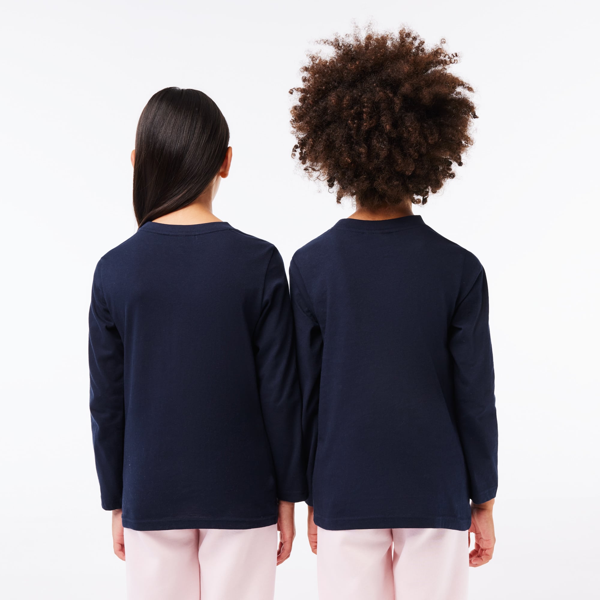 T-shirt manches longues en jersey de coton T-Shirts & Chemises - Bleu - Lacoste - Enfant