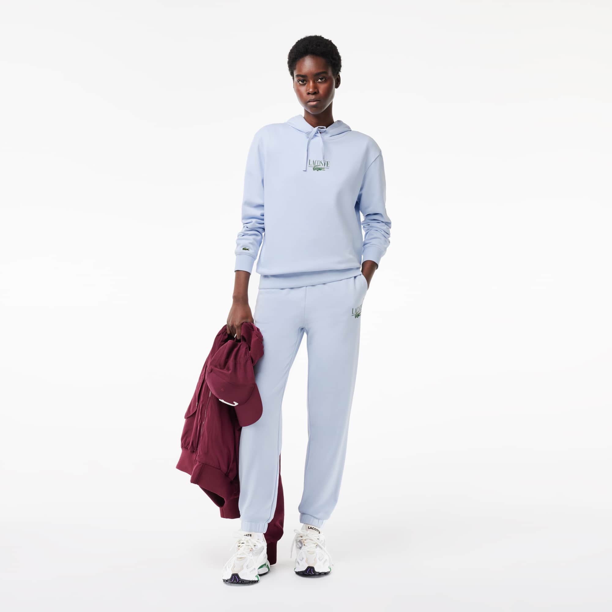 Sweatshirt à capuche Jogger imprimé Lacoste Sweatshirts - Bleu - Lacoste - Femme