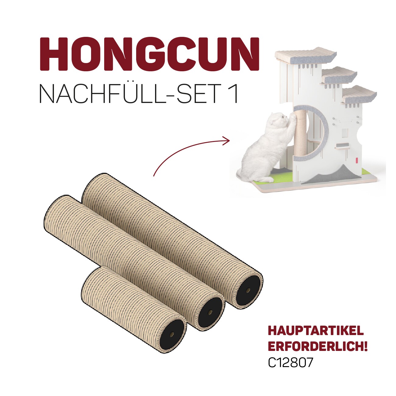 Canadian Cat Company Ersatzteile Kratzsäulen Hongcun