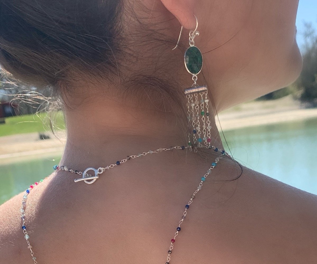 Boucles d'oreilles Matangi Mudra Argent