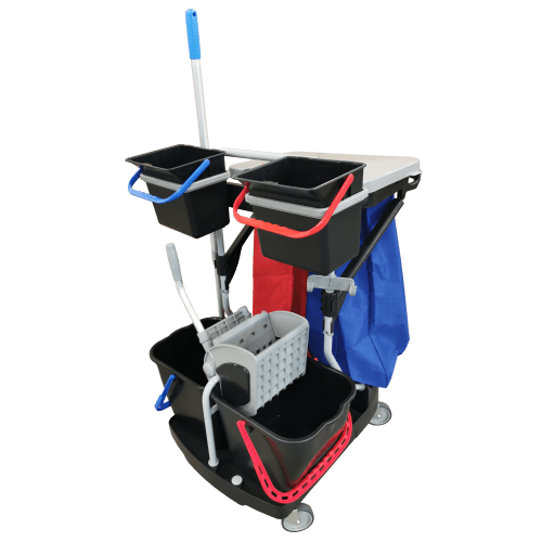 Kit chariot ménage Tennant avec support frange manche et presse