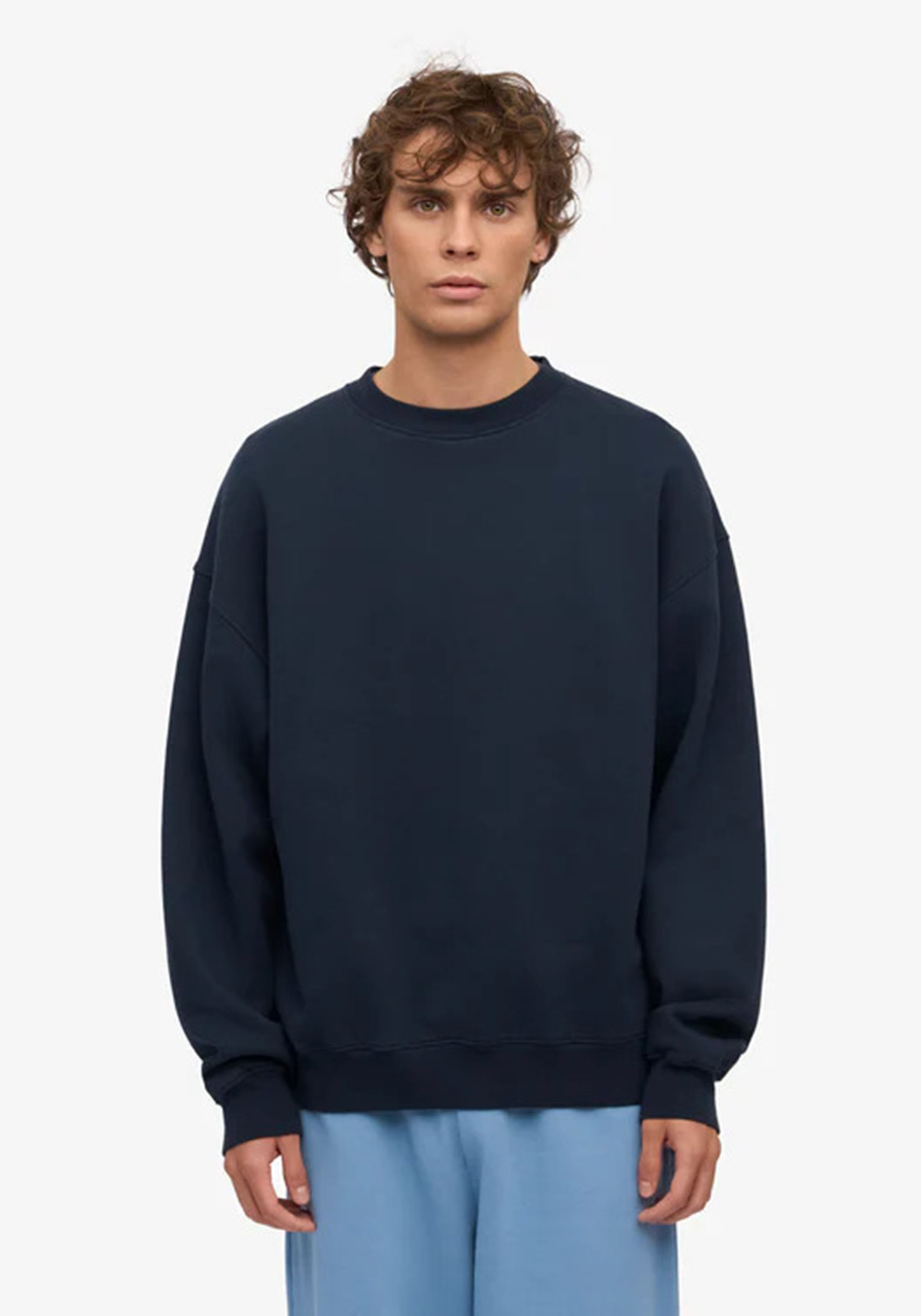Colorful Standard Oversized Sweatshirt Navy Blue