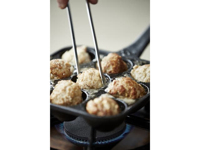 HOLM Æbleskivepande 33 x 19 x 4,6 cm Sort