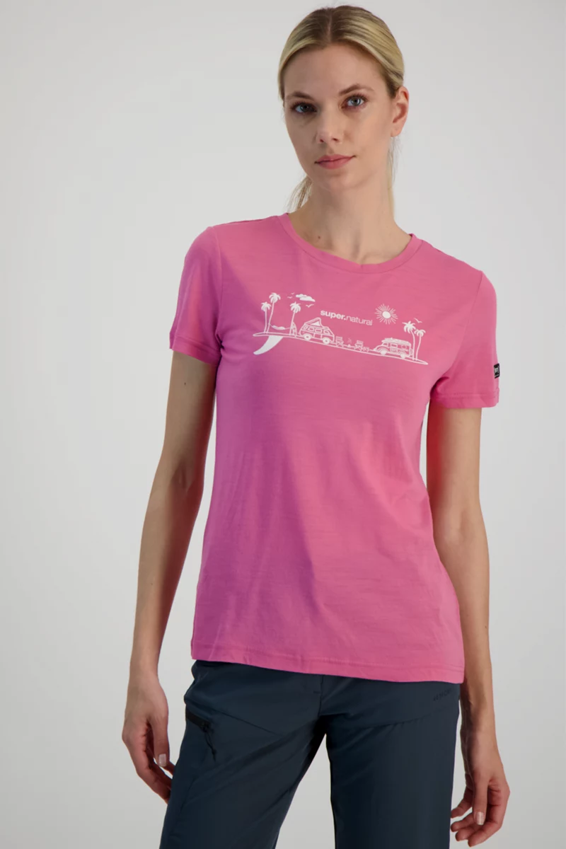 super.natural All On Board Merino Damen T-Shirt