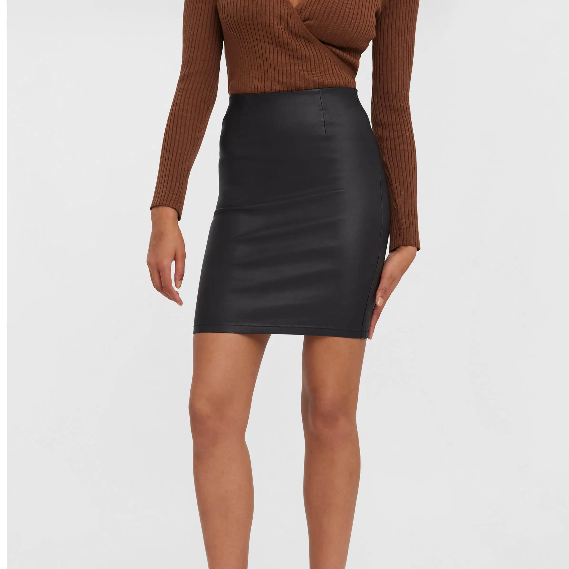 Vero Moda VMMILLY HR COATED PEN Rock