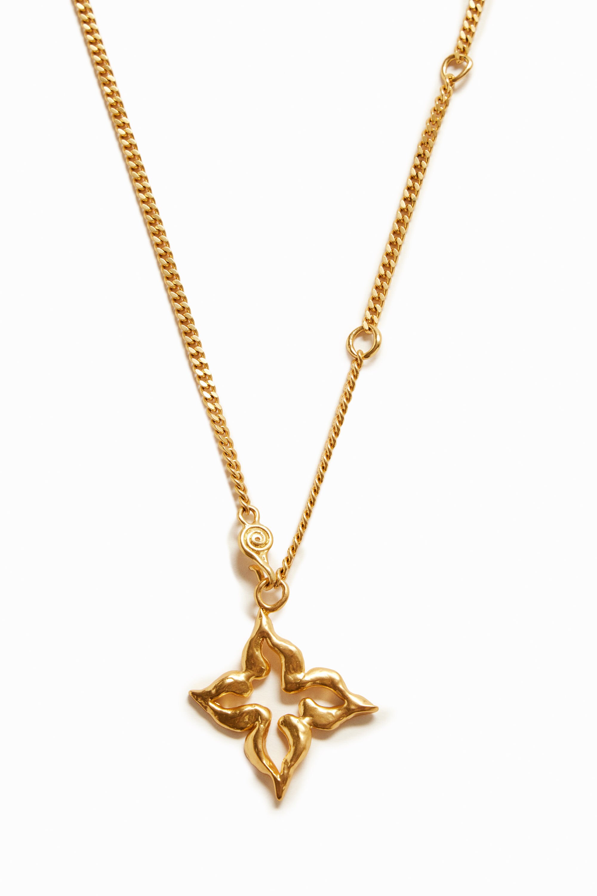 Collier papillon plaqué or Zalio
