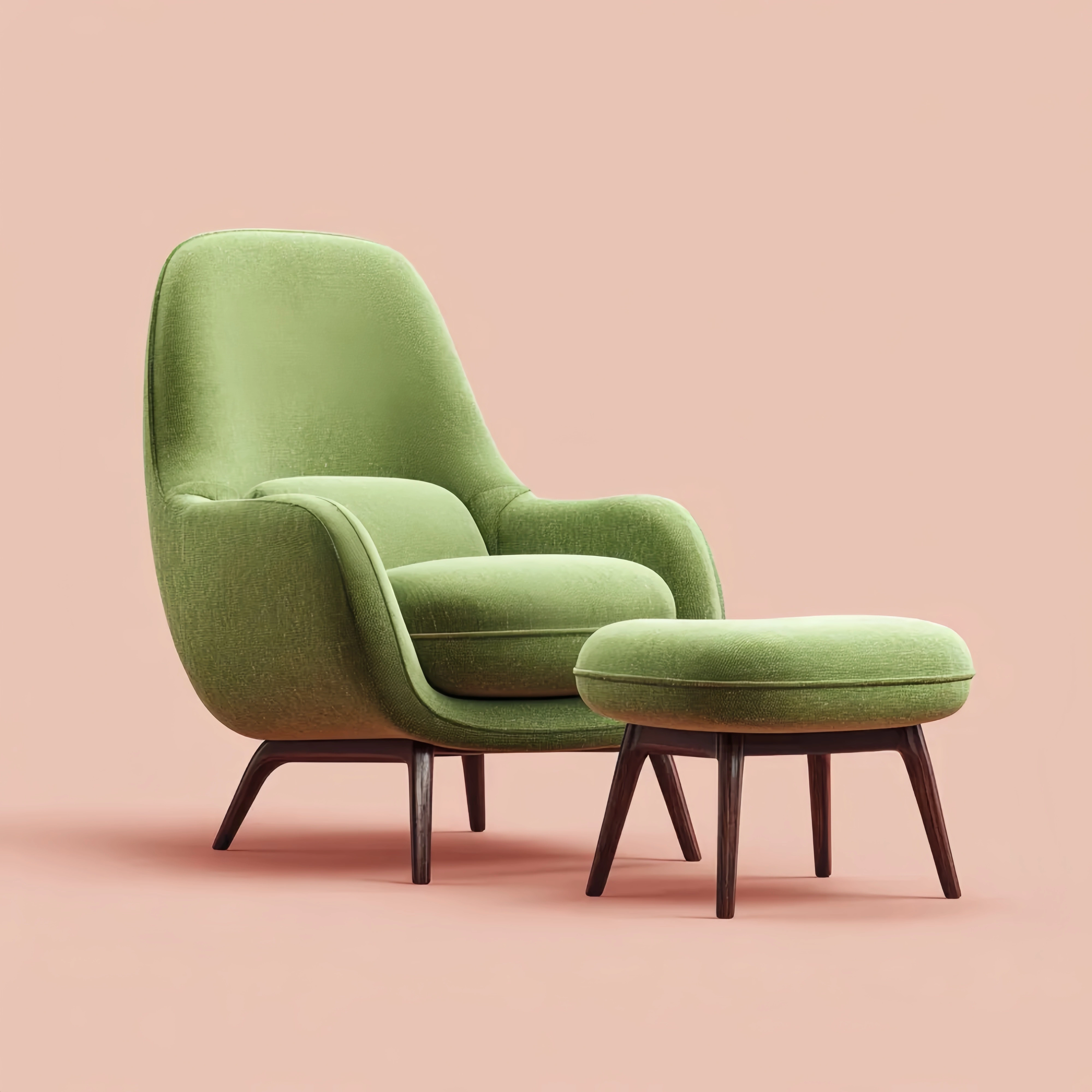 Loungesessel Stoff 75x85x100 cm – Grün