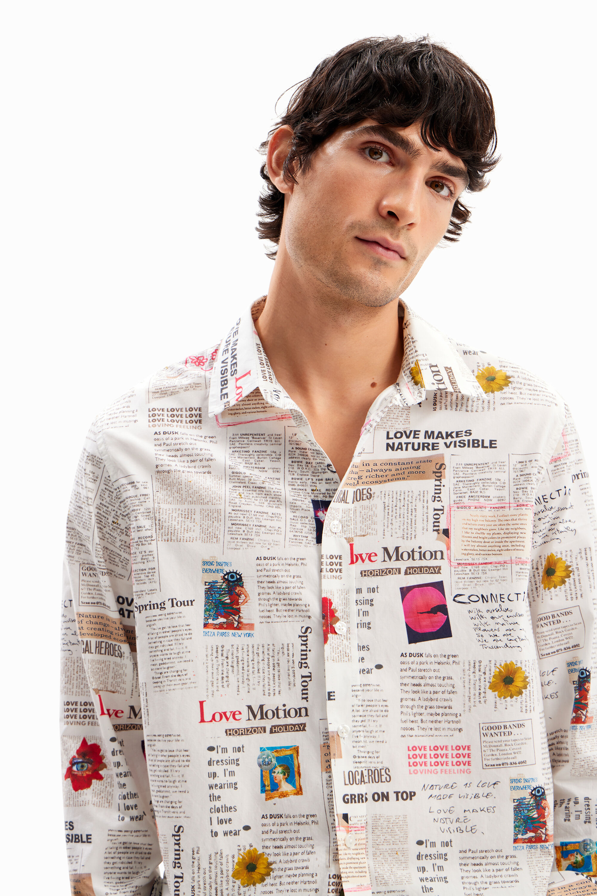Camisa de manga comprida, jornal