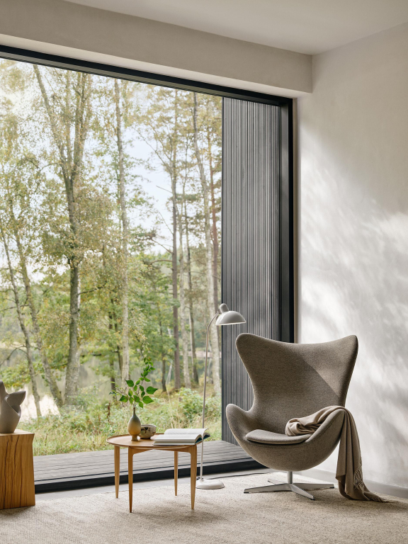 Fritz Hansen Tray salontafel 60 zwart eiken