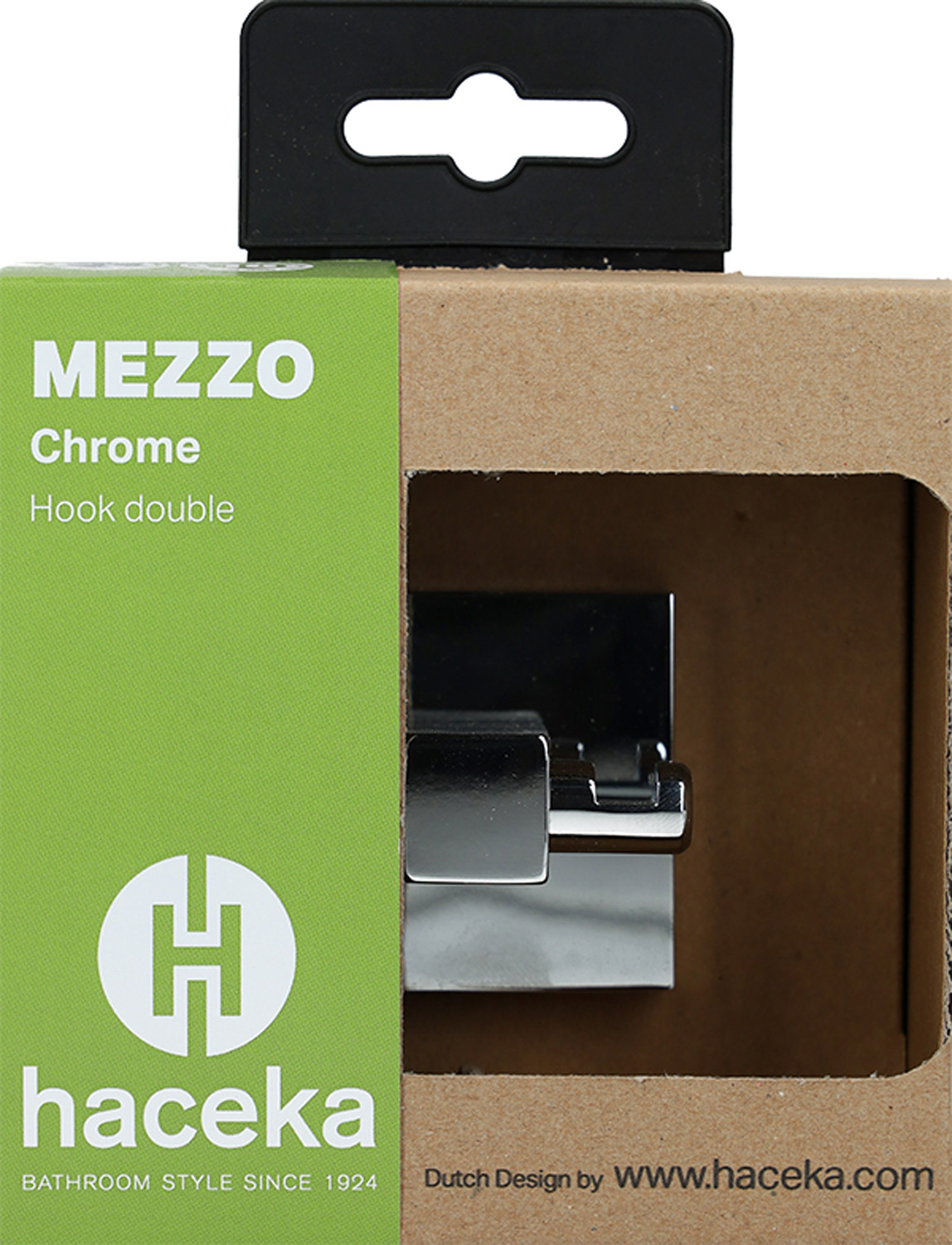 Haceka Mezzo dubbele handdoekhaak chroom