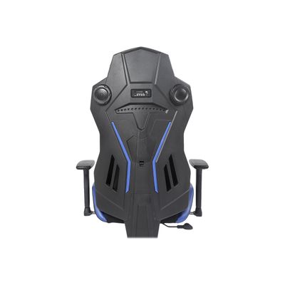 Fauteuil gamer ONLINE - accoudoirs réglables - enceintes intégrées - noir et bleu