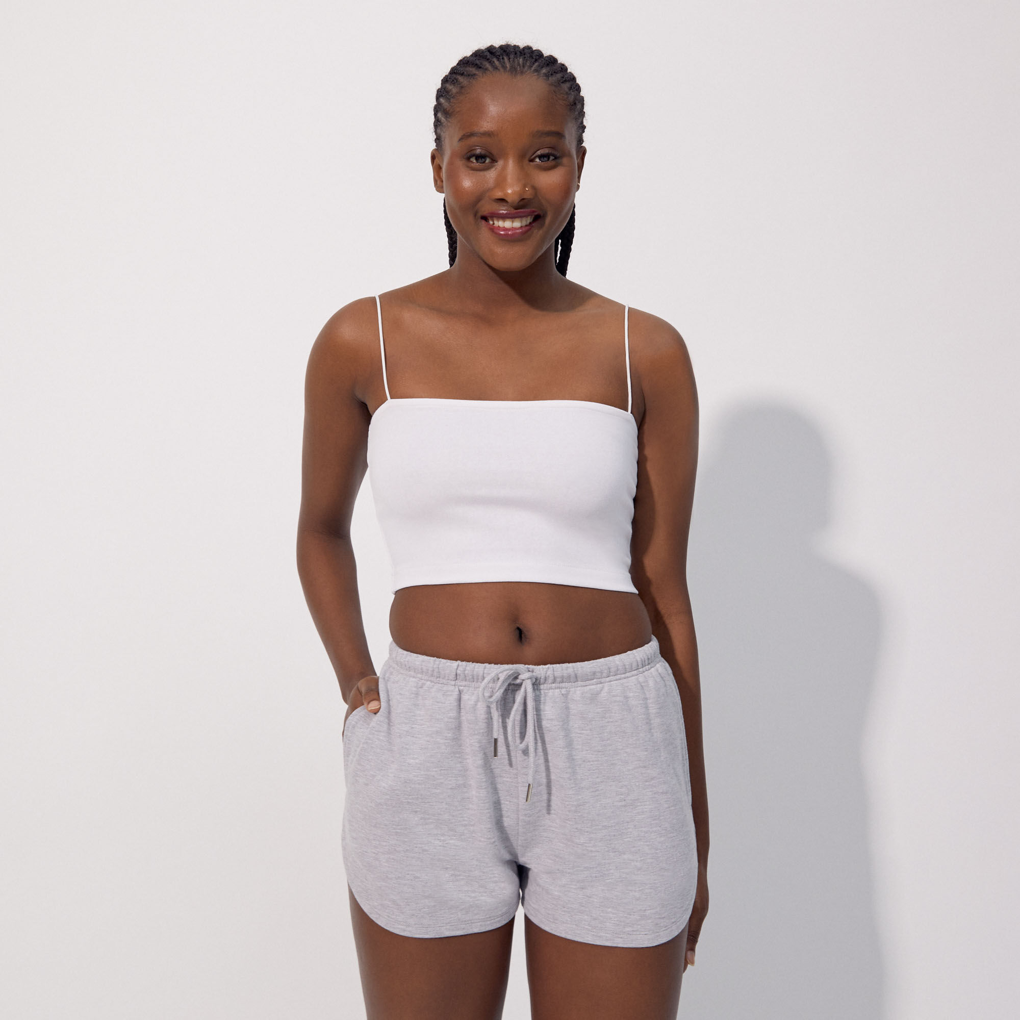 Short de pyjama en molleton