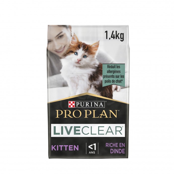 PRO PLAN LiveClear Kitten à la dinde - Croquettes pour chaton