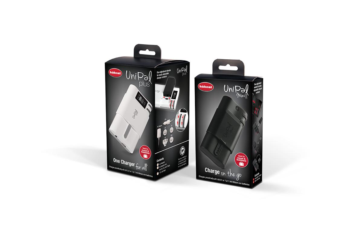 Ladegerät UniPal PlusUniversal Li-Ion Ladegerät mit USB Ausgang