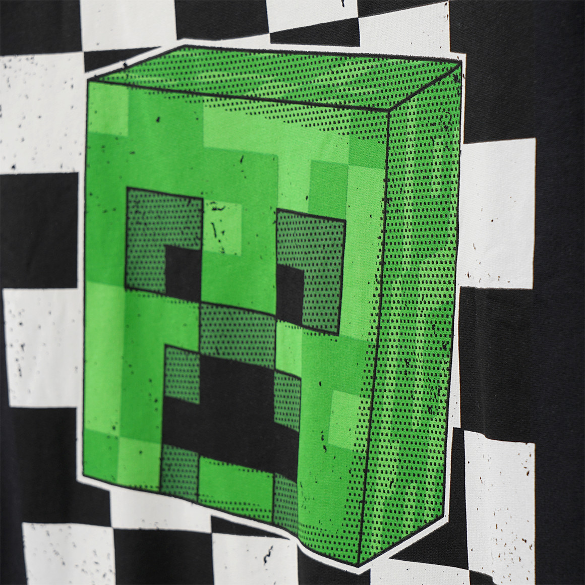 Yigga Minecraft Sweatshirt mit großem Print schwarz