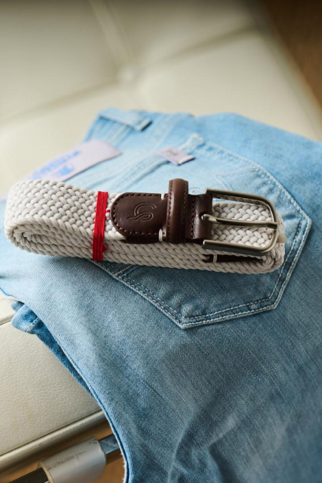 La Boucle witte heren riem