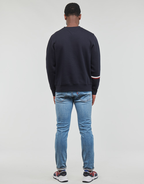 Tommy Hilfiger - NEW GLOBAL STRIPE CREWNECK - Marine