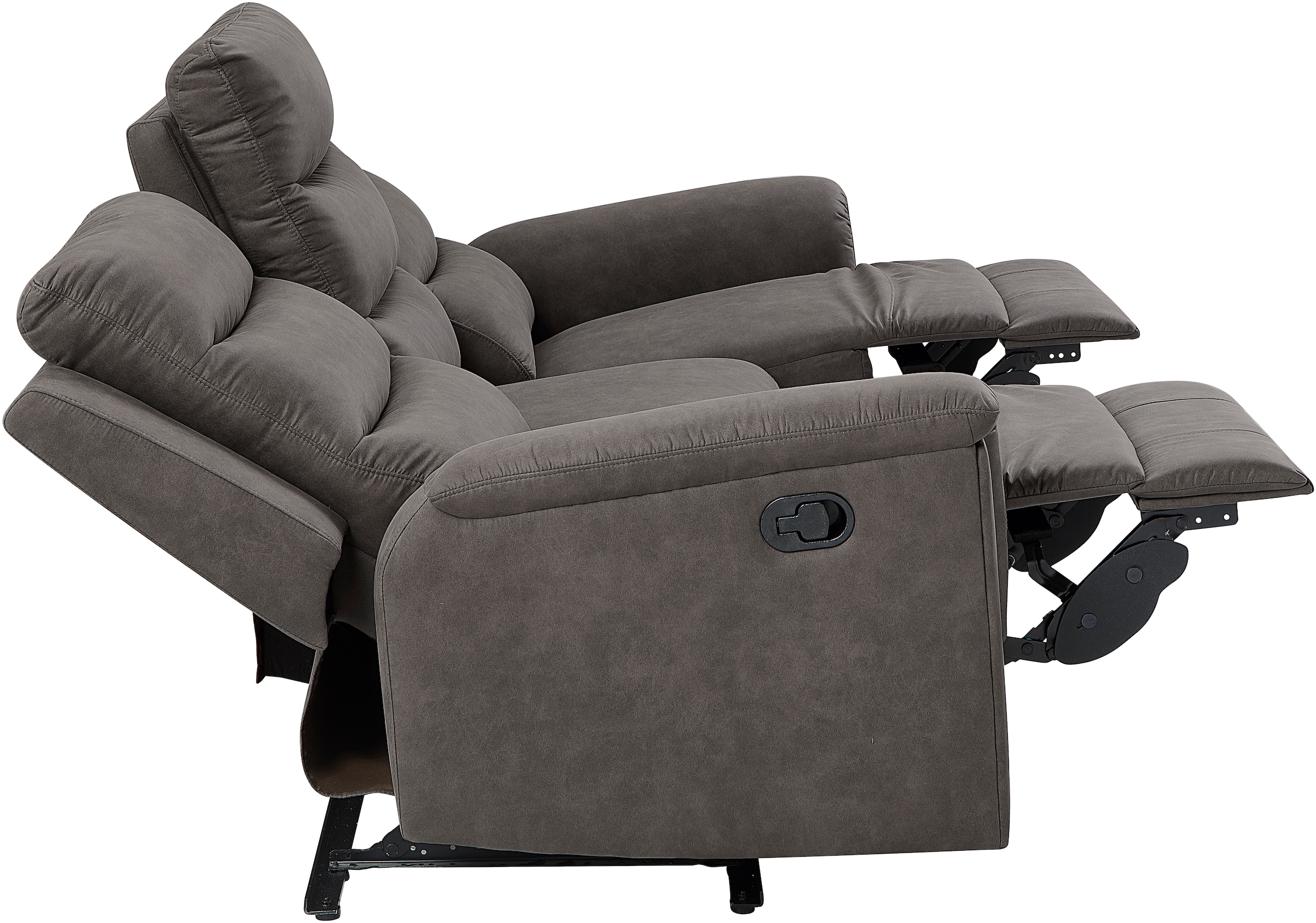 ATLANTIC home collection 3-Sitzer »Cliff mit 2 Relaxfunktionen« Federkern und Becherhaltern in klappbarer Mittelkonsole