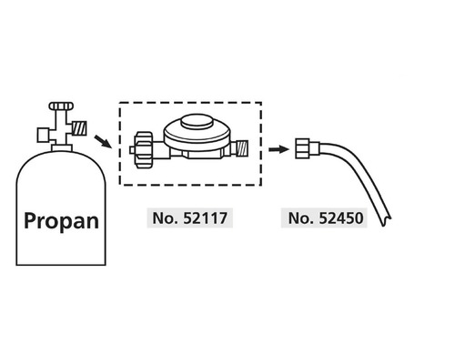 Drukregelaar CFH DR 117 50 mbar