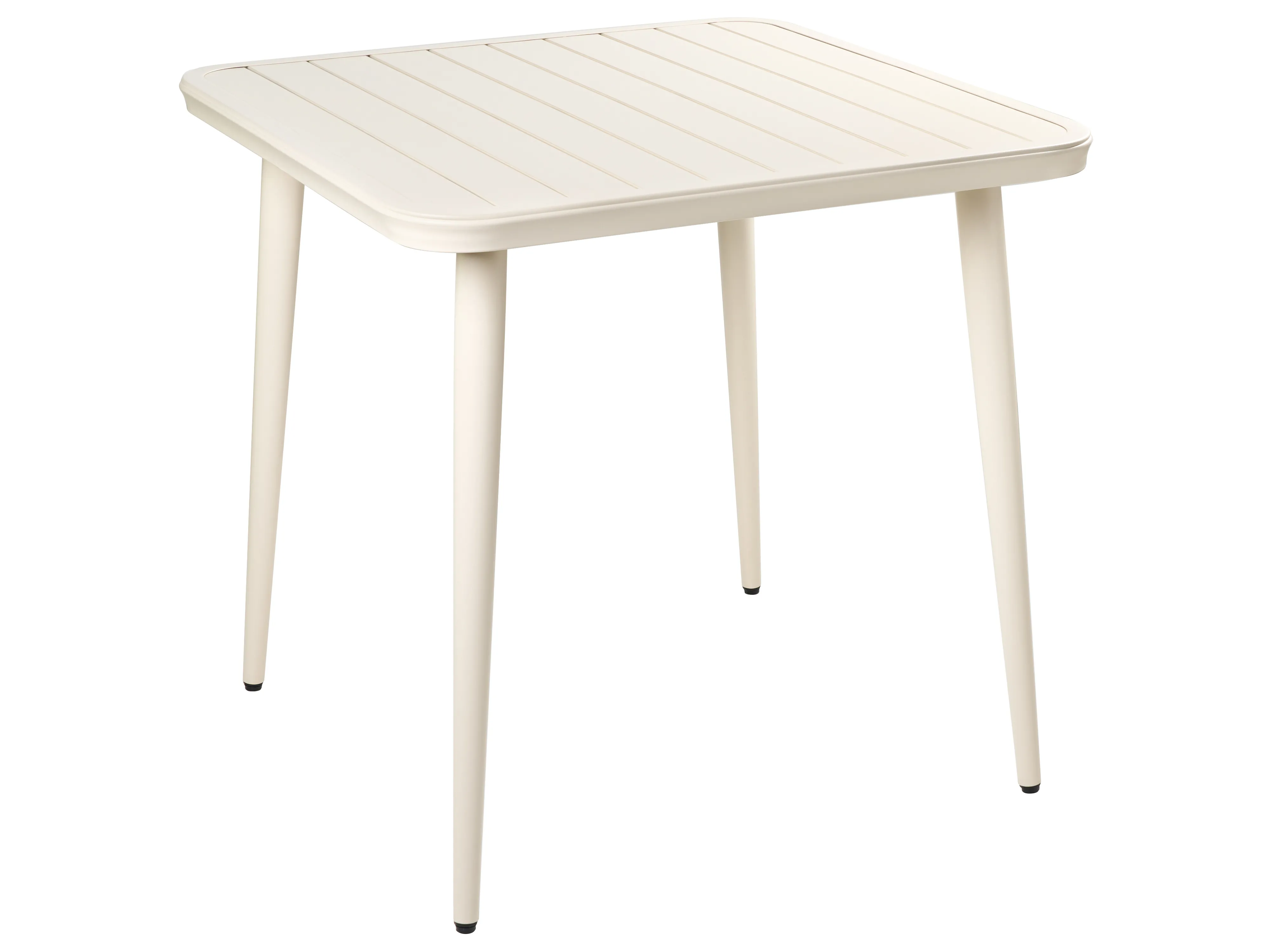 Tuin eettafel NATURNO 80 cm 80 cm Metaal Lichtbeige