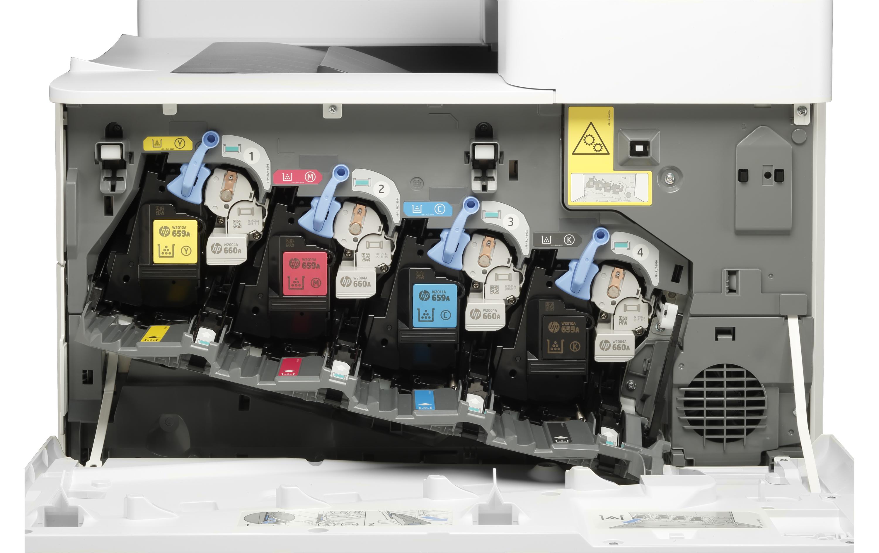 Drucker Color LaserJet Enterprise M856dn<br>Skalierbarer, netzwerkfähiger Farb-Laserdrucker
