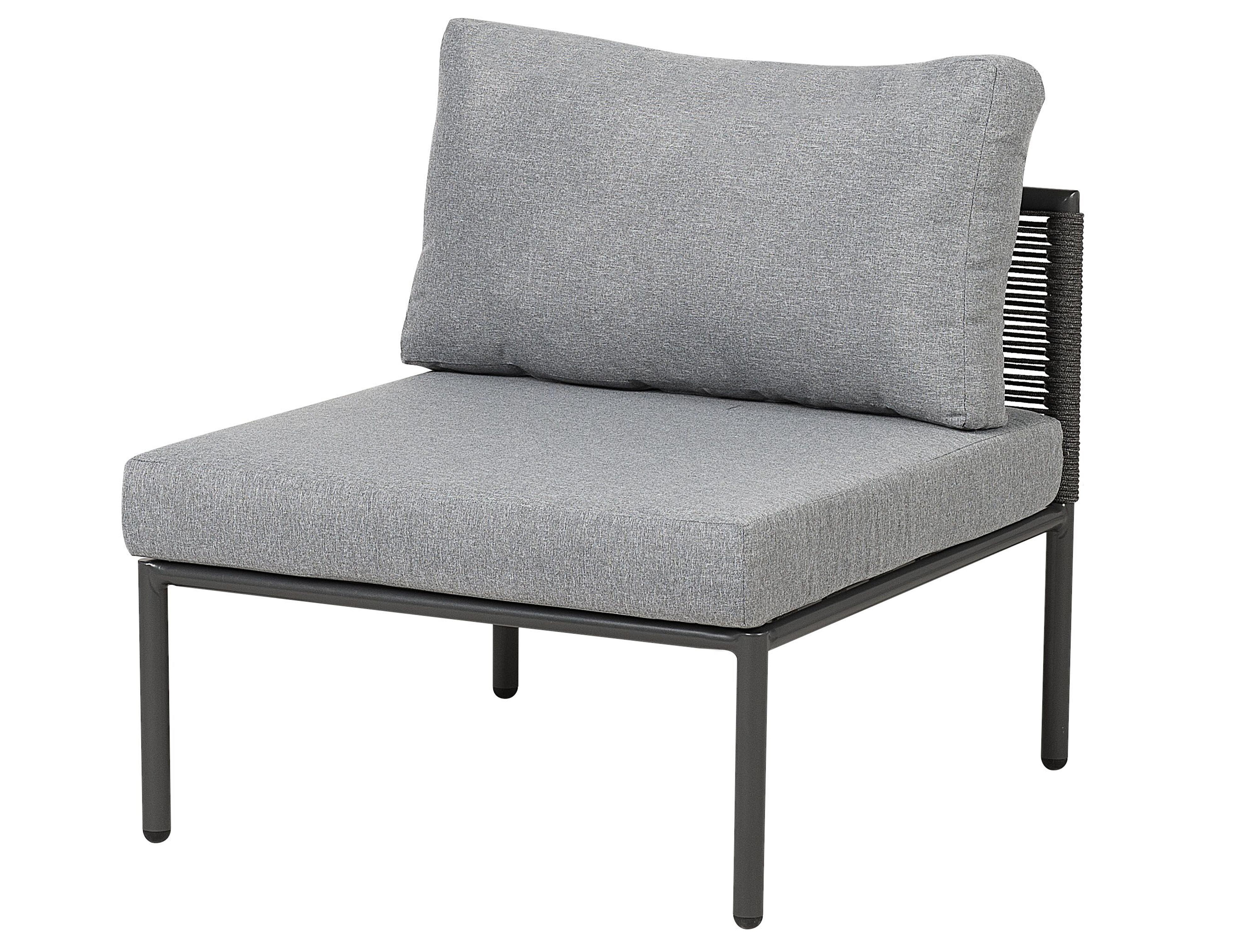 Tuin hoekloungeset met tafel 6-zits FORANO Metaal Grijs