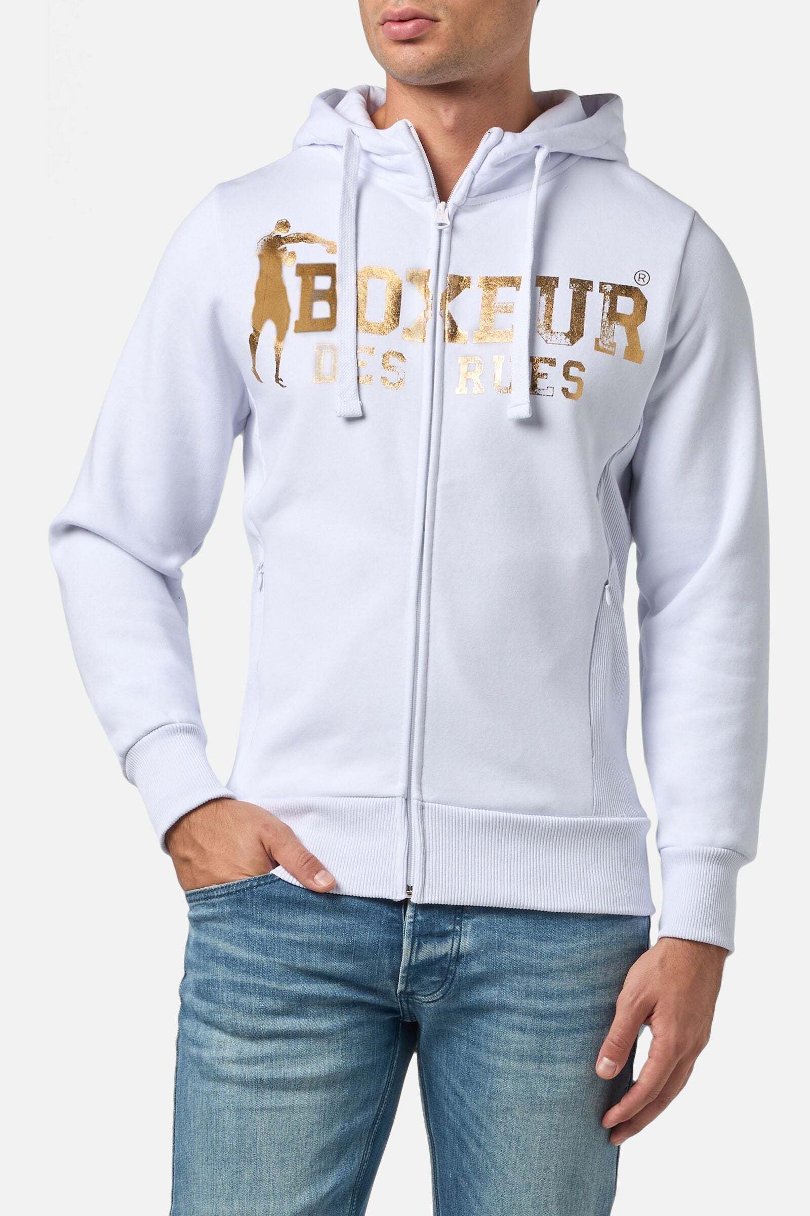 BOXEUR DES RUES Sweatjacke »BOXEUR DES RUES Sweatjacke Hooded Full Zip Sweatshirt«