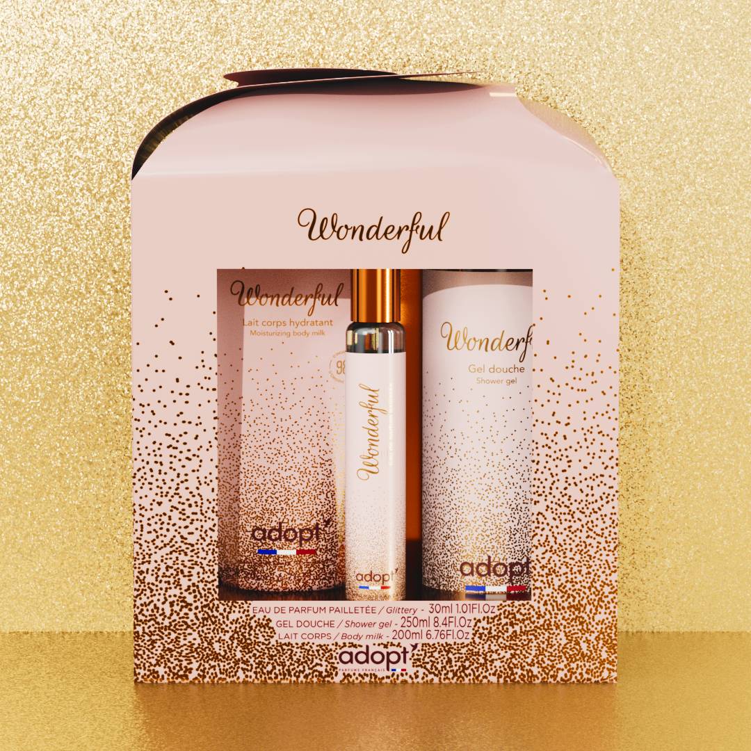 Wonderful - Coffret chalet eau de parfum 30ml + gel douche + lait corps