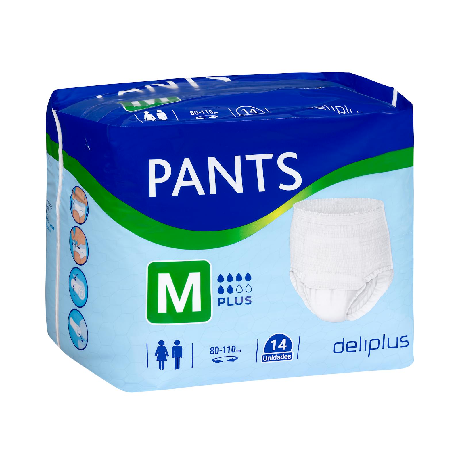 Culottes-couches pour adultes taille M Deliplus Pants plus